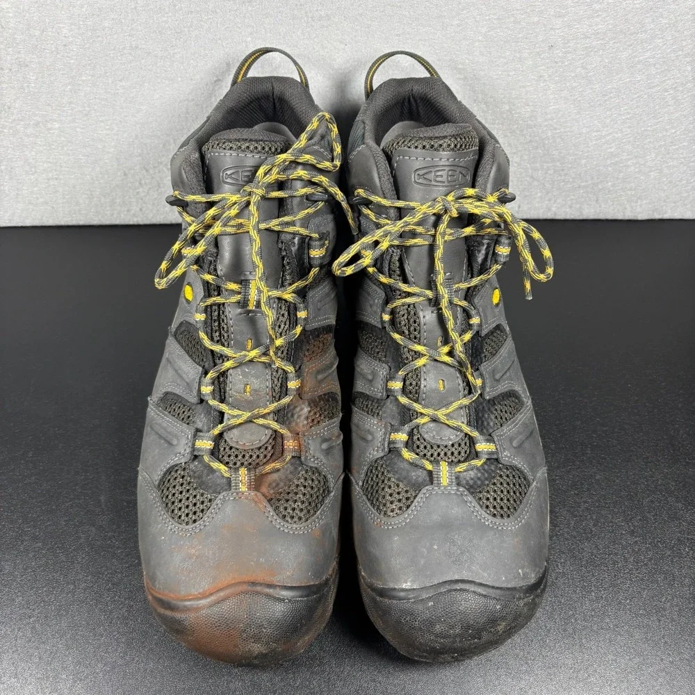KEEN Lansing Mid Waterproof Steel Toe Hiking Work Boots Men's Size 15D Outdoor